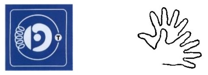 Logos CI-Träger und Gebärdensprache